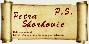 Petra Skorković vizit kartica